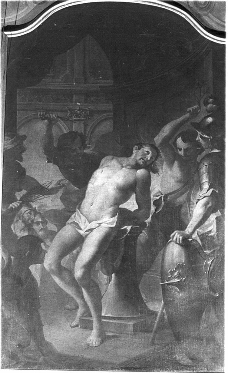 flagellazione di Cristo (dipinto, opera isolata) di Gariboldi Giovan Battista (metà sec. XVIII)