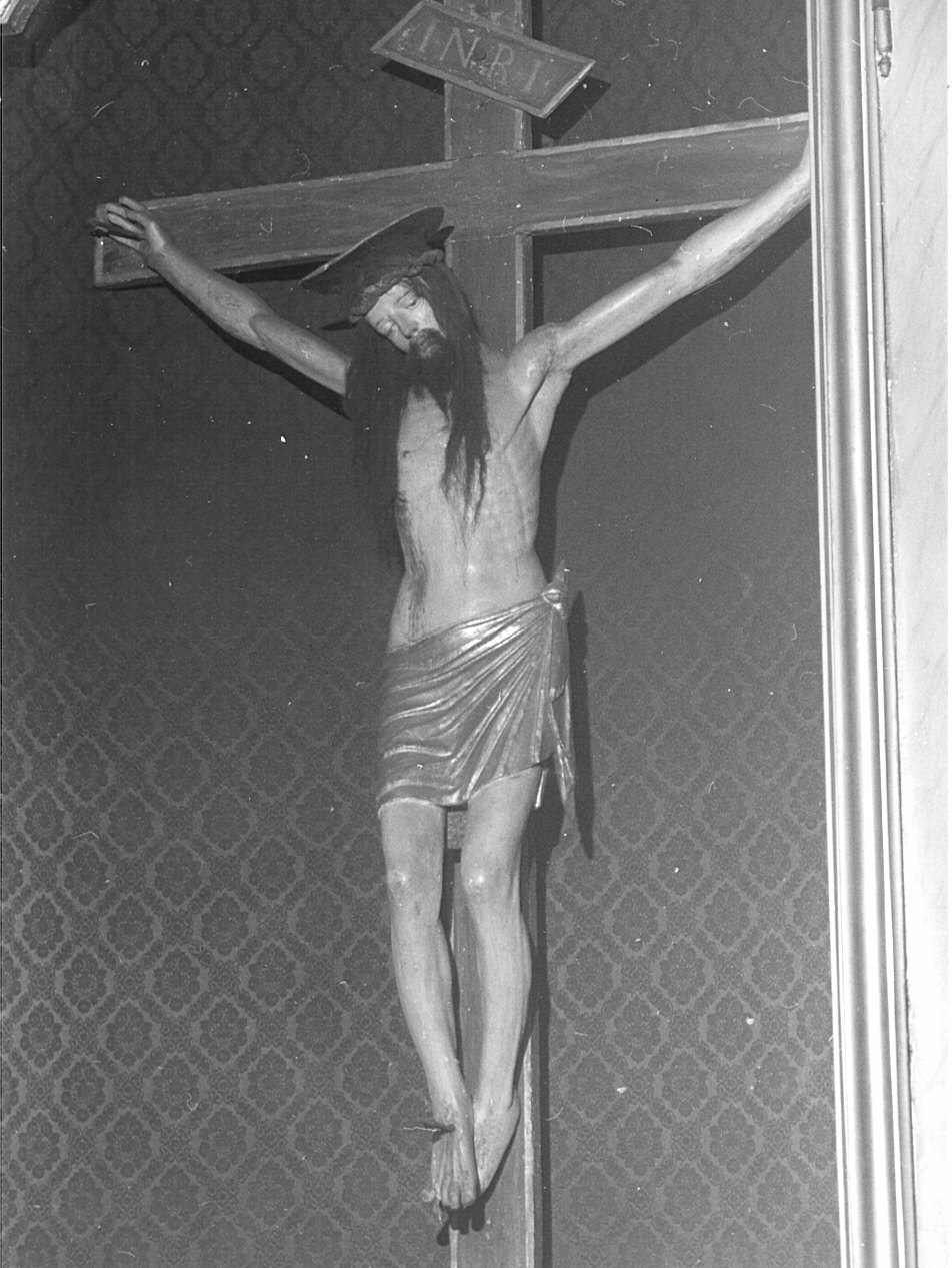 Cristo crocifisso (crocifisso, opera isolata) - bottega lombarda (seconda metà sec. XVI)
