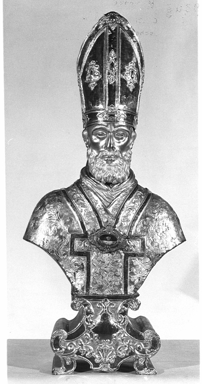 San Simpliciano (reliquiario - a busto, opera isolata) - bottega lombarda (sec. XIX)