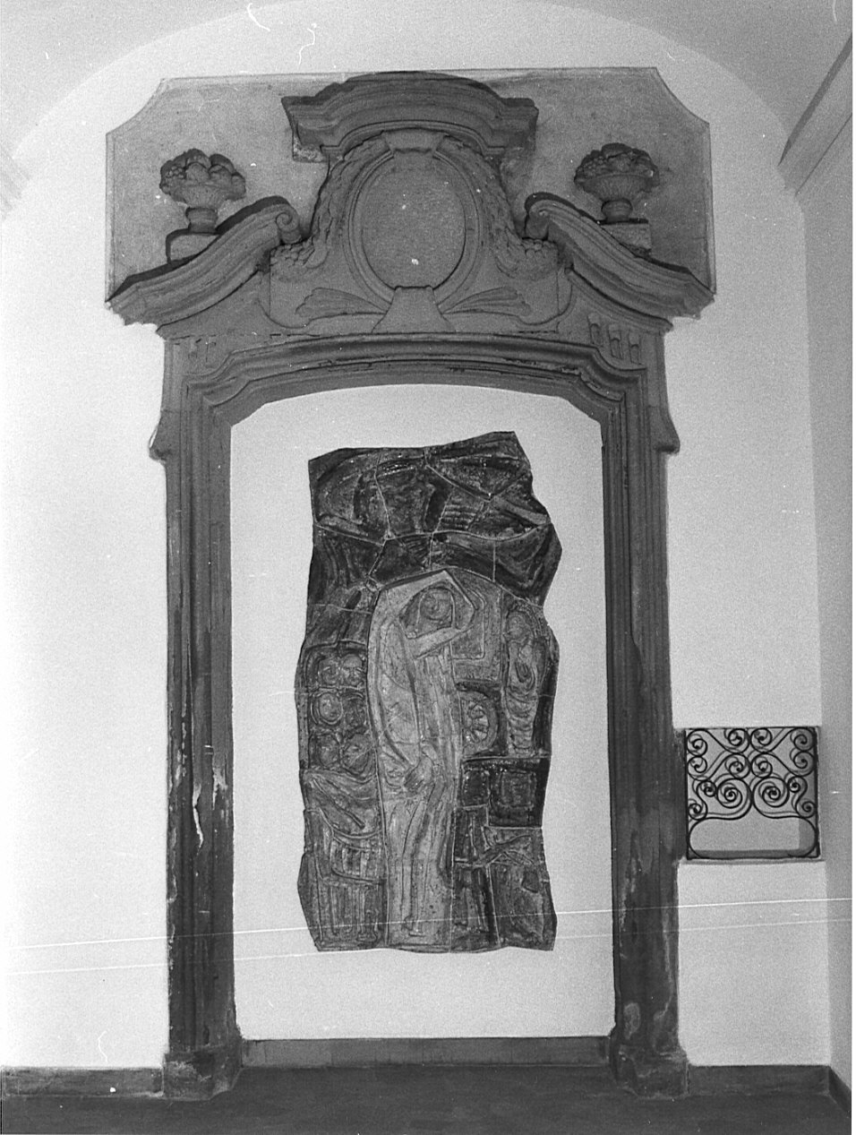 mostra di porta, opera isolata - bottega lombarda (sec. XVIII)
