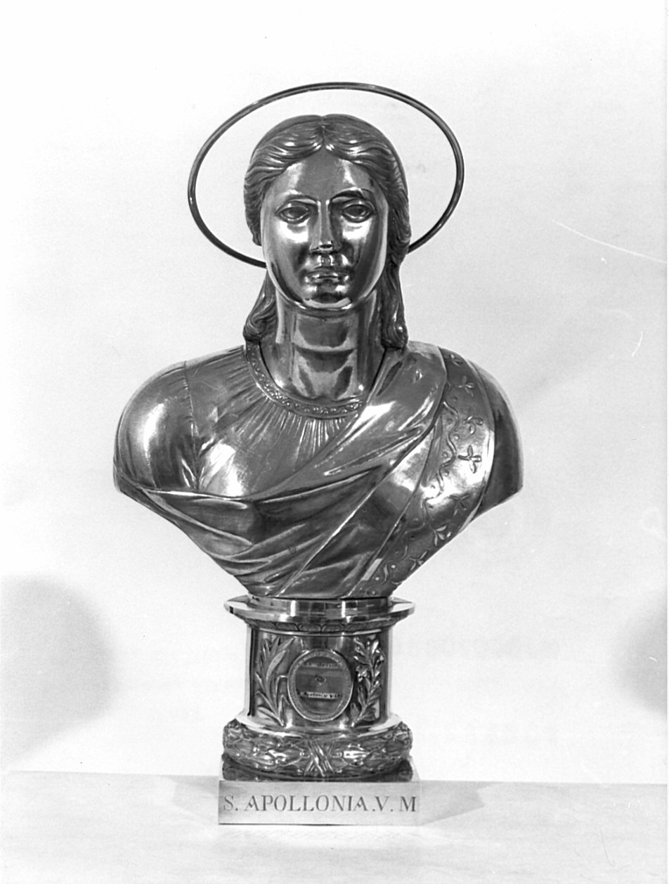 Sant'Apollonia (reliquiario - a busto, opera isolata) di Brusa Eugenio (inizio sec. XIX)