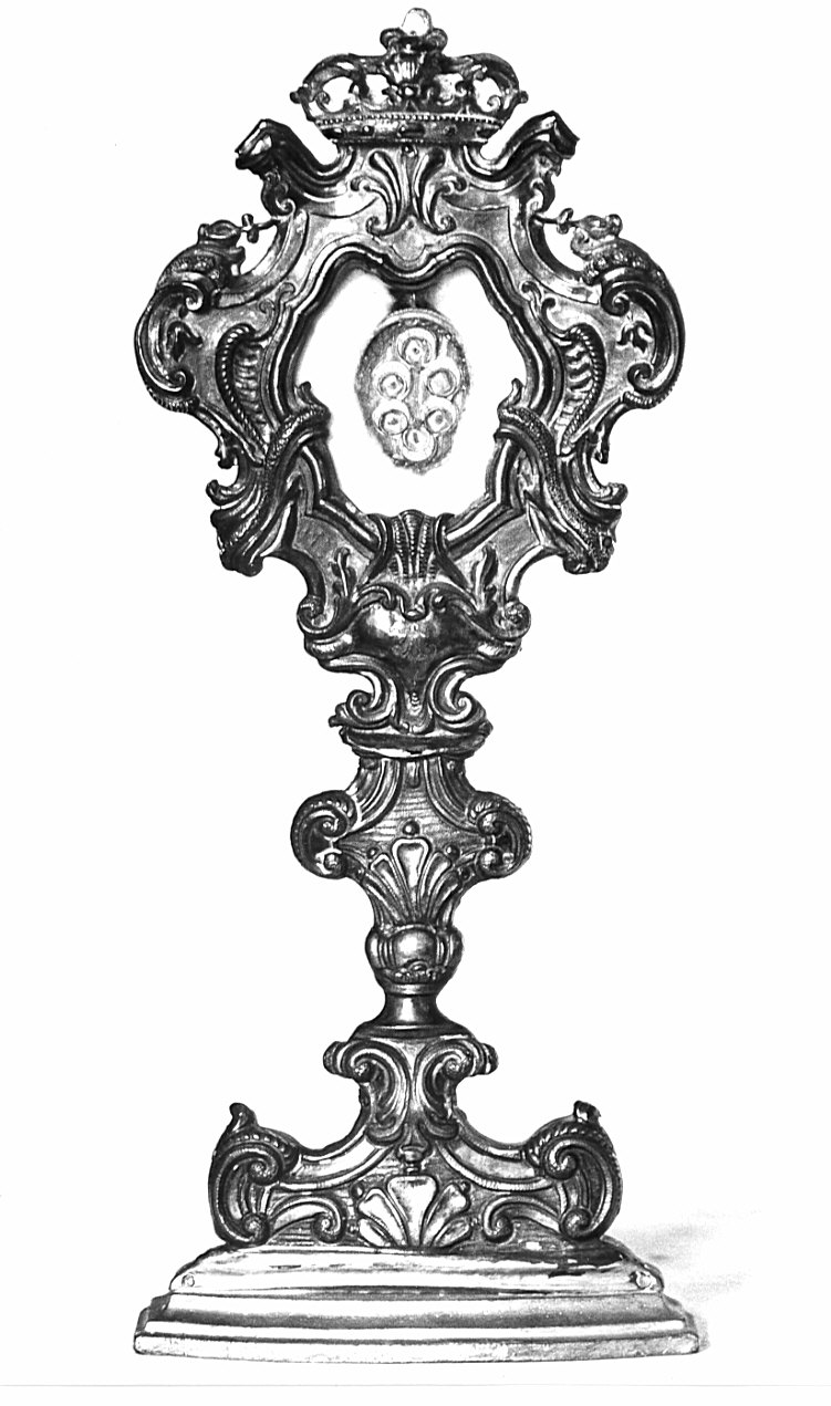reliquiario - a ostensorio, opera isolata - bottega lombarda (seconda metà sec. XVIII)