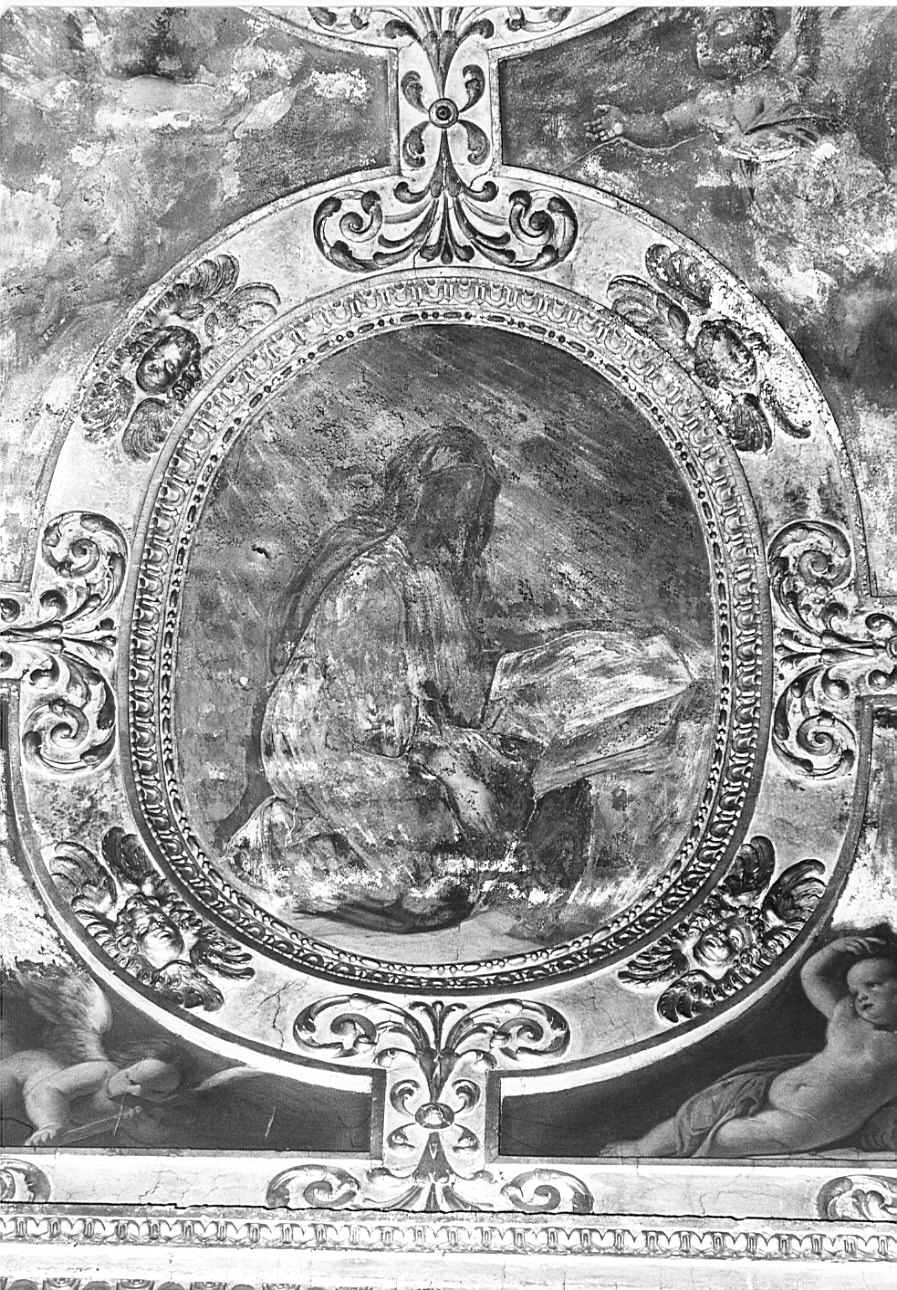 figura allegorica (dipinto, coppia) di Scuri Enrico (attribuito) (sec. XIX)