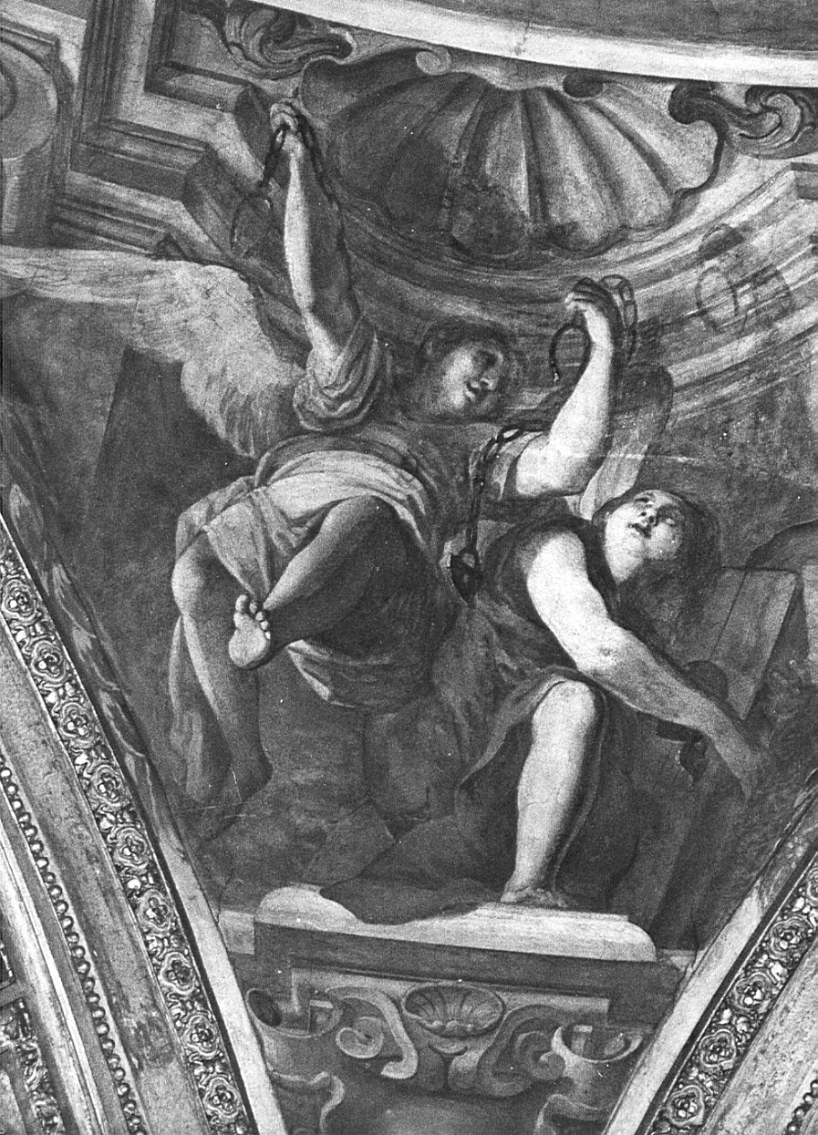 angeli con strumenti della passione (dipinto, ciclo) di Abbiati Filippo, Bianchi Federico (sec. XVII)