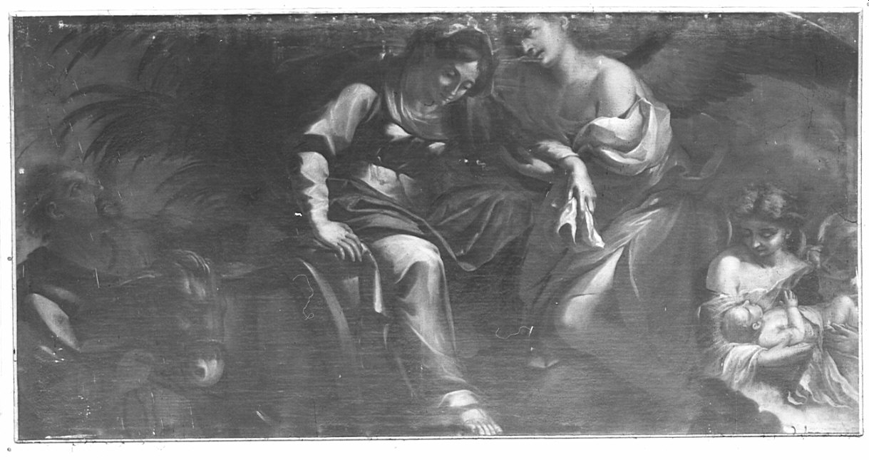 riposo nella fuga in Egitto (dipinto, opera isolata) di Cignaroli Martino detto Veronese (sec. XVII)