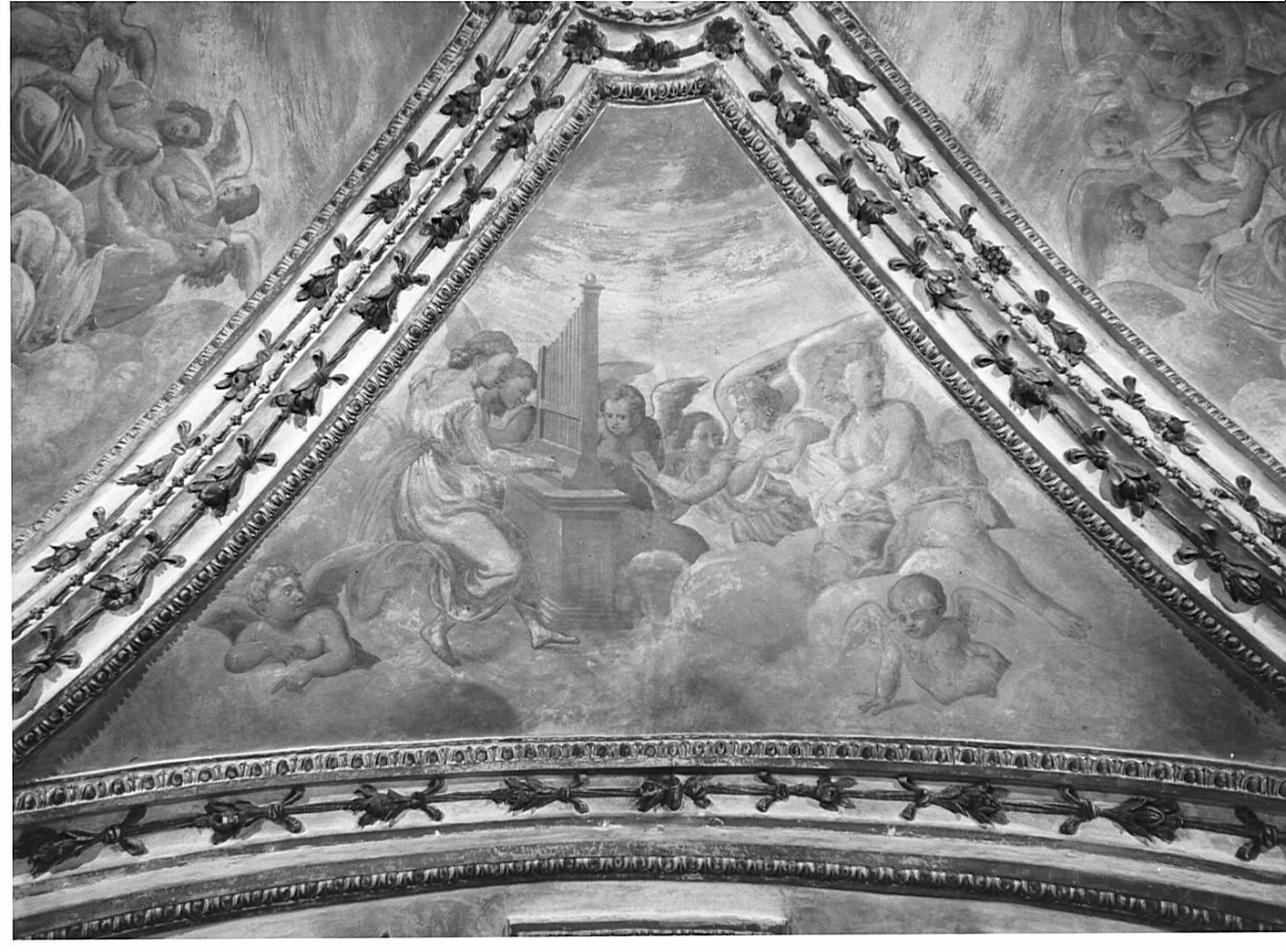 angeli musicanti (dipinto, opera isolata) - ambito lombardo (sec. XVII)