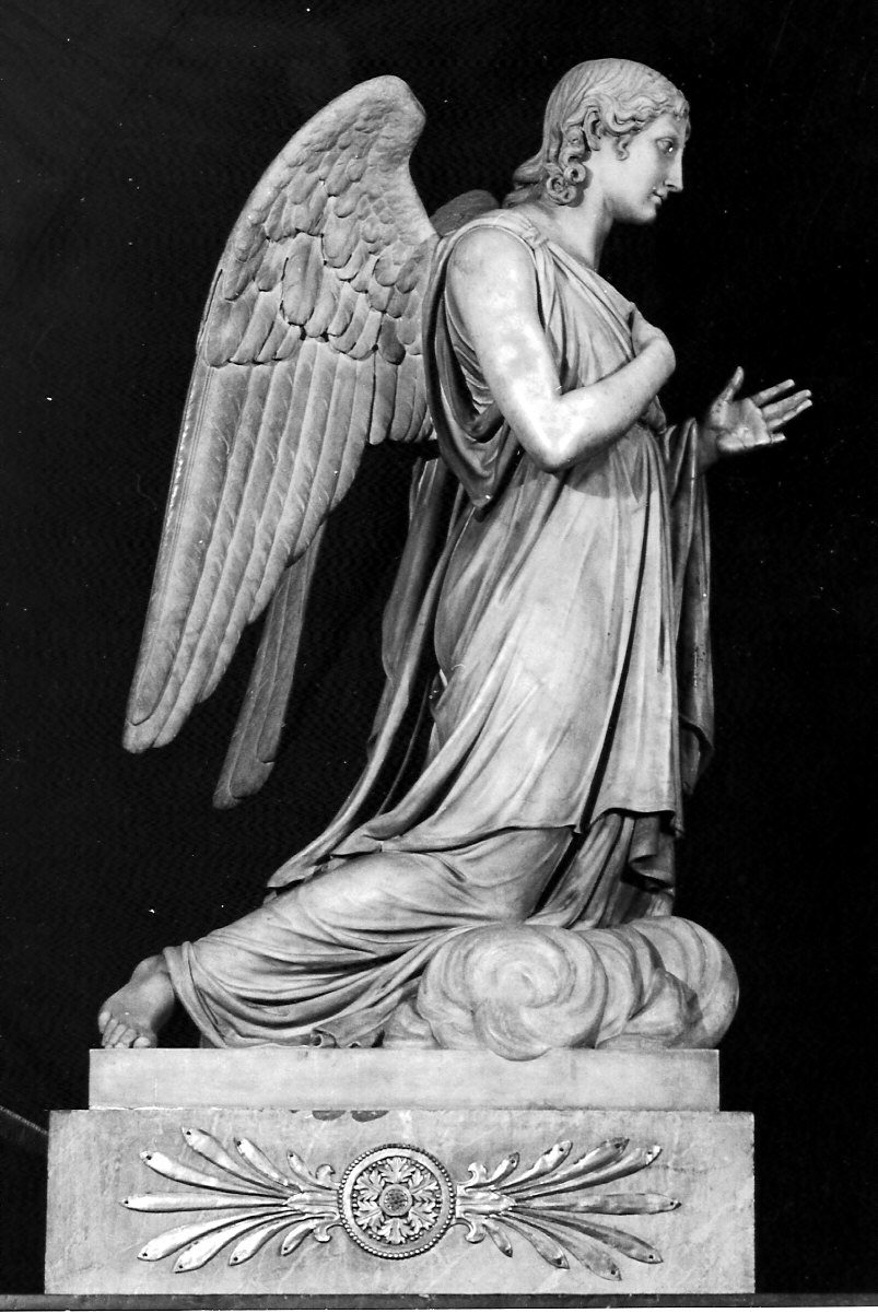 angelo (statua, elemento d'insieme) di Monti Gaetano Matteo (attribuito) (sec. XIX)