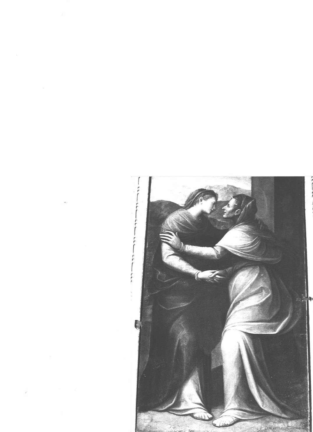 visitazione (dipinto) di Caccia Guglielmo detto Moncalvo (sec. XVII)