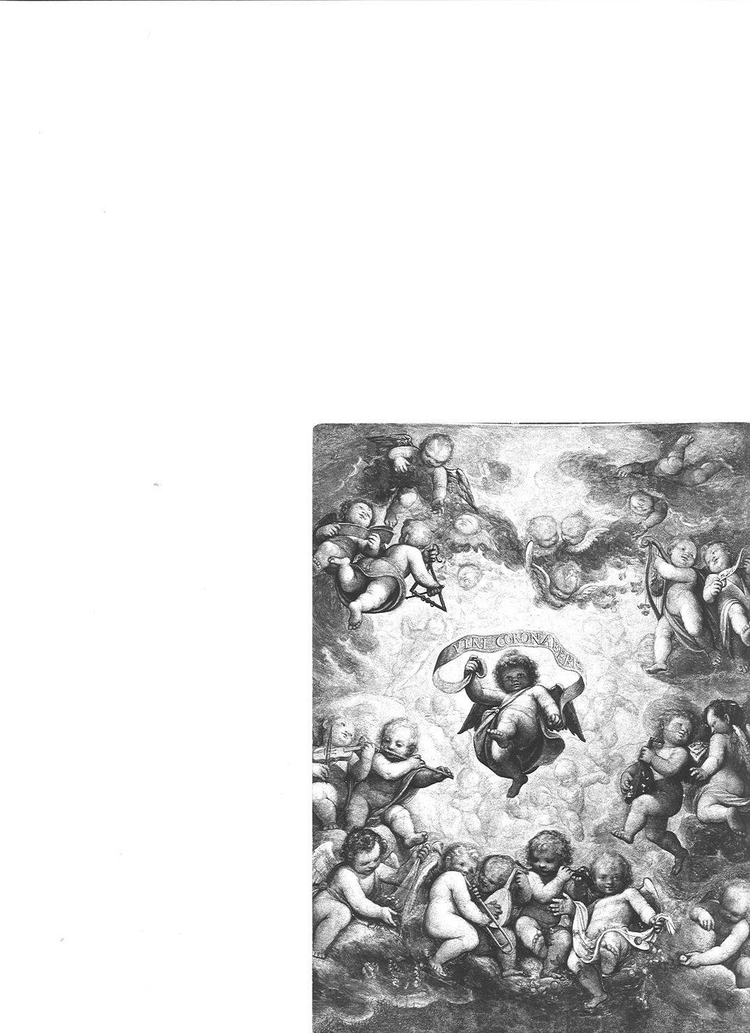 gloria di angeli (dipinto) di Caccia Guglielmo detto Moncalvo (sec. XVII)