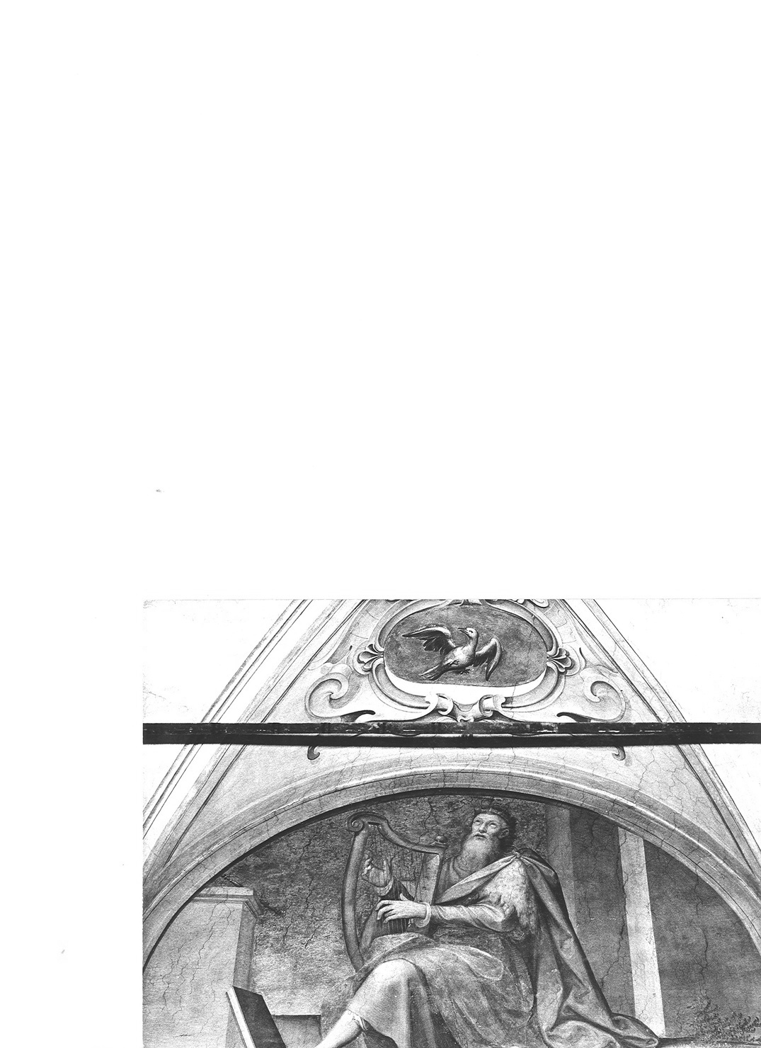 re Davide (lunetta) di Caccia Guglielmo detto Moncalvo (sec. XVII)