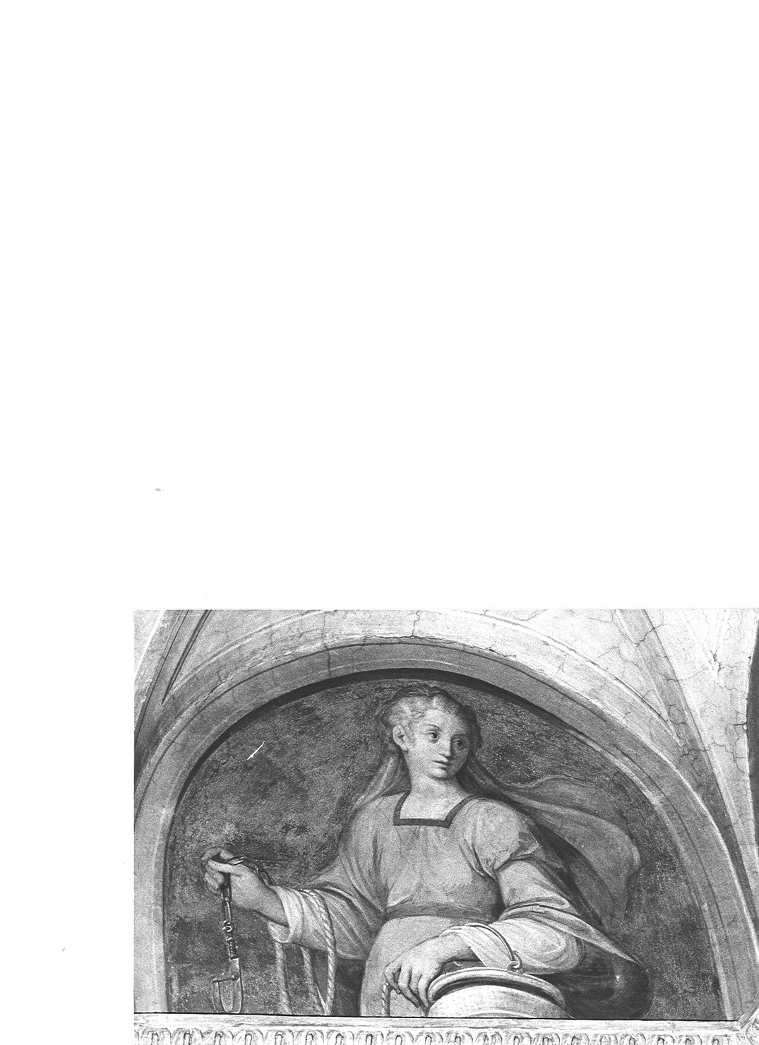 Rebecca (lunetta) di Caccia Guglielmo detto Moncalvo (sec. XVII)