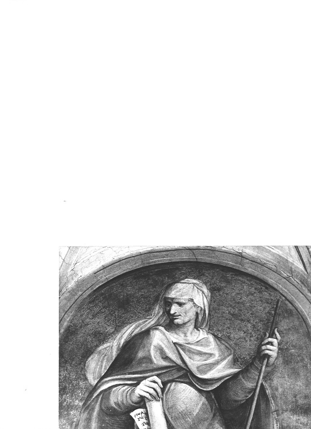 figura femminile dell'Antico testamento (lunetta) di Caccia Guglielmo detto Moncalvo (sec. XVII)