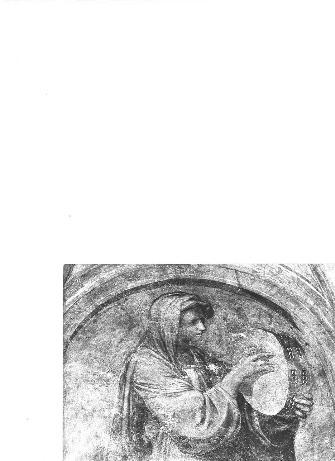 Maria, sorella di Mosè (lunetta) di Caccia Guglielmo detto Moncalvo (sec. XVII)