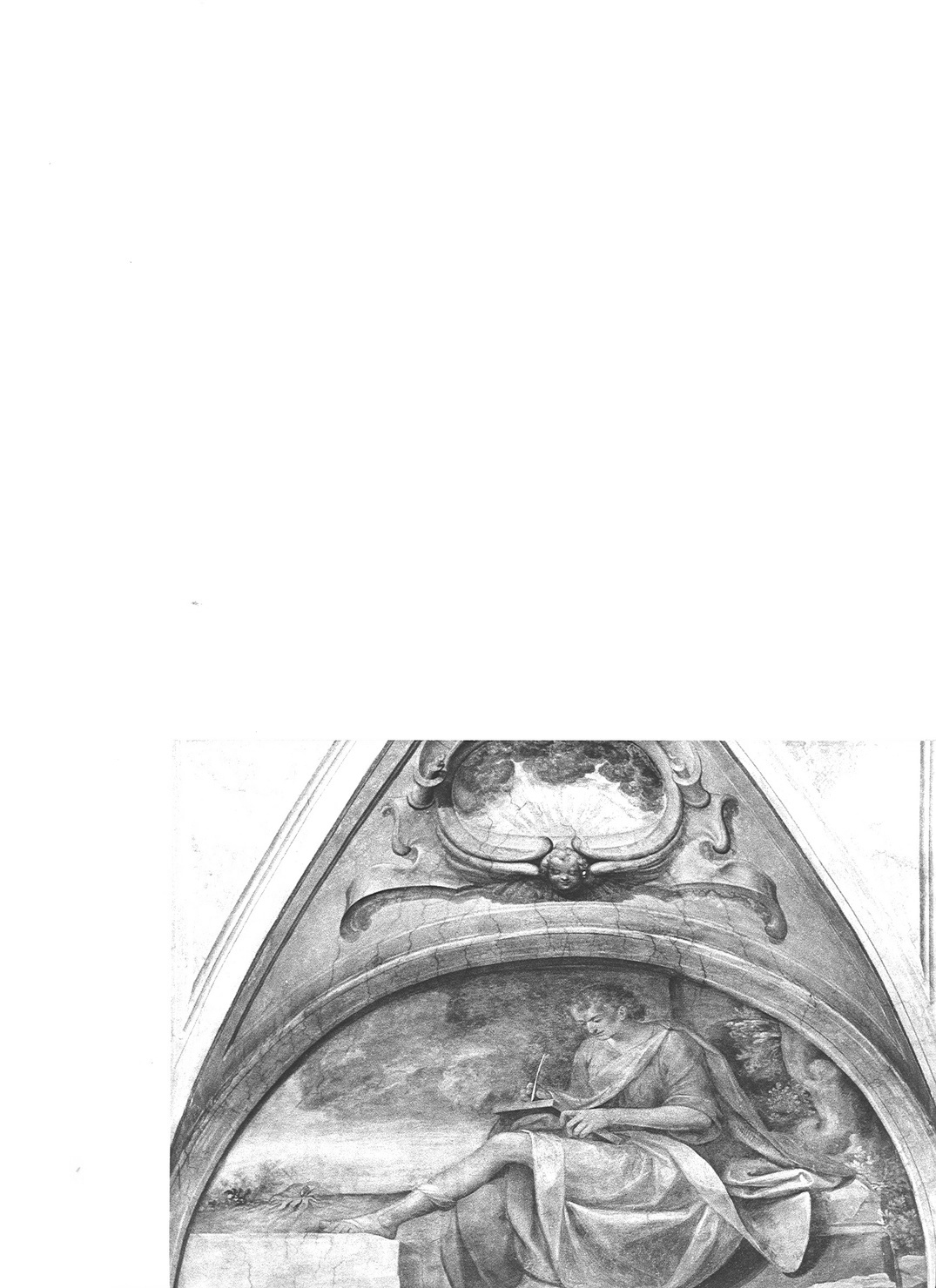 profeta (lunetta) di Caccia Guglielmo detto Moncalvo (sec. XVII)