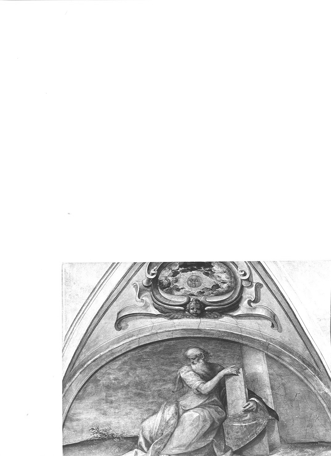 profeta (lunetta) di Caccia Guglielmo detto Moncalvo (sec. XVII)