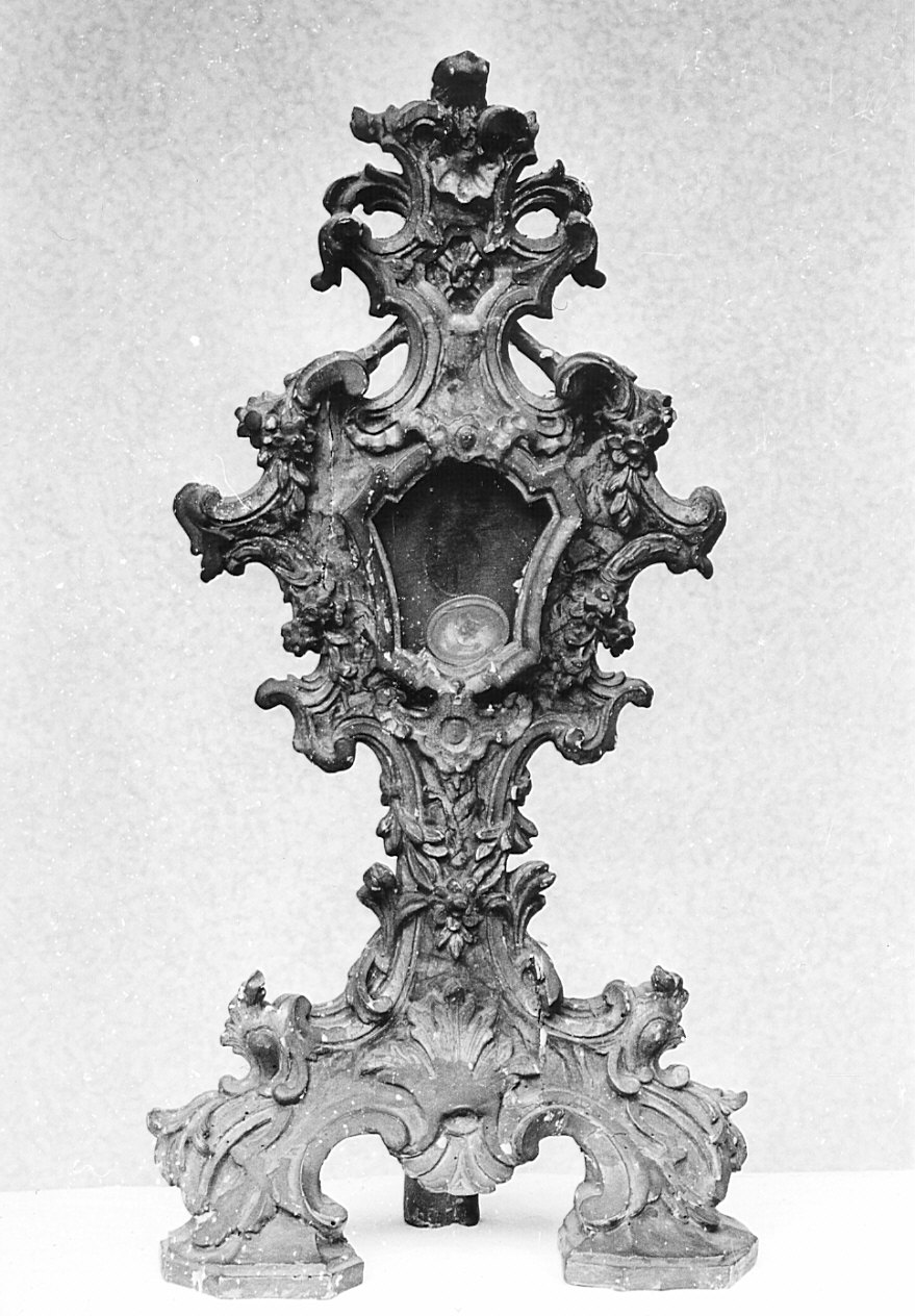 reliquiario - a ostensorio, coppia - bottega lombarda (sec. XVIII)