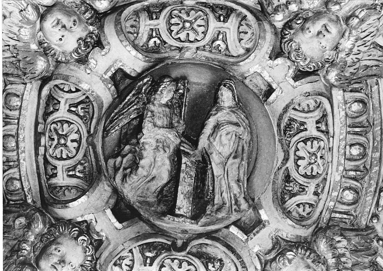 Annunciazione (rilievo, elemento d'insieme) - bottega milanese (sec. XV)