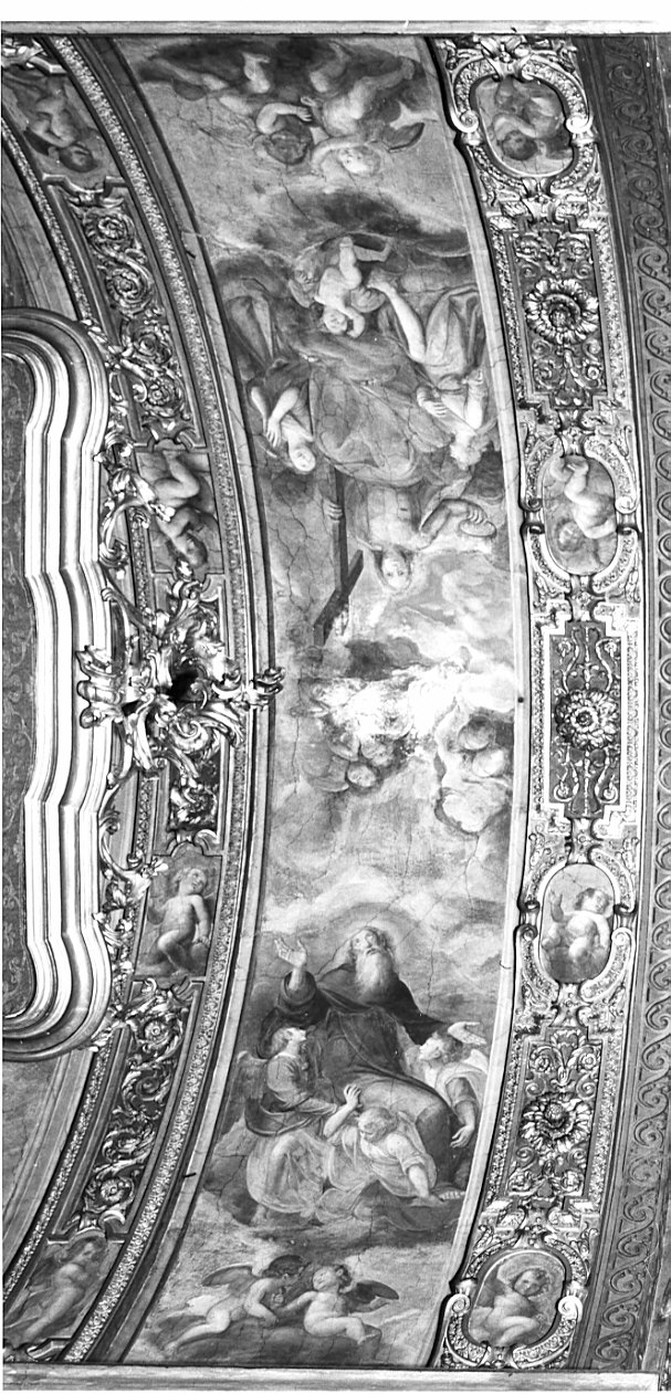 Storie dei Santi Eremiti Antonio e Paolo (decorazione pittorica, complesso decorativo) di Caccia Guglielmo detto Moncalvo (attribuito) (primo quarto sec. XVII)