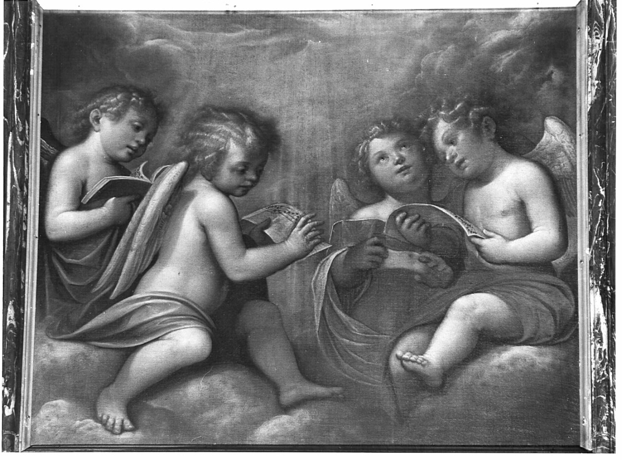 angeli musicanti (dipinto, opera isolata) di Caccia Guglielmo detto Moncalvo (attribuito) (primo quarto sec. XVII)
