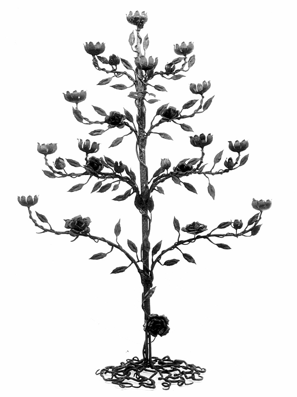 candelabro, serie - bottega lombarda (secc. XIX/ XX)