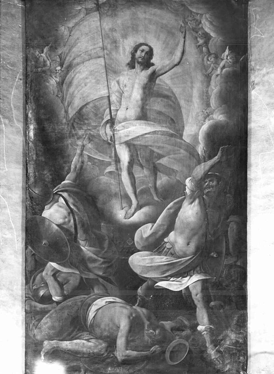 resurrezione di Cristo (dipinto, opera isolata) di Lampugnani Giovanni Francesco (attribuito) (prima metà sec. XVII)