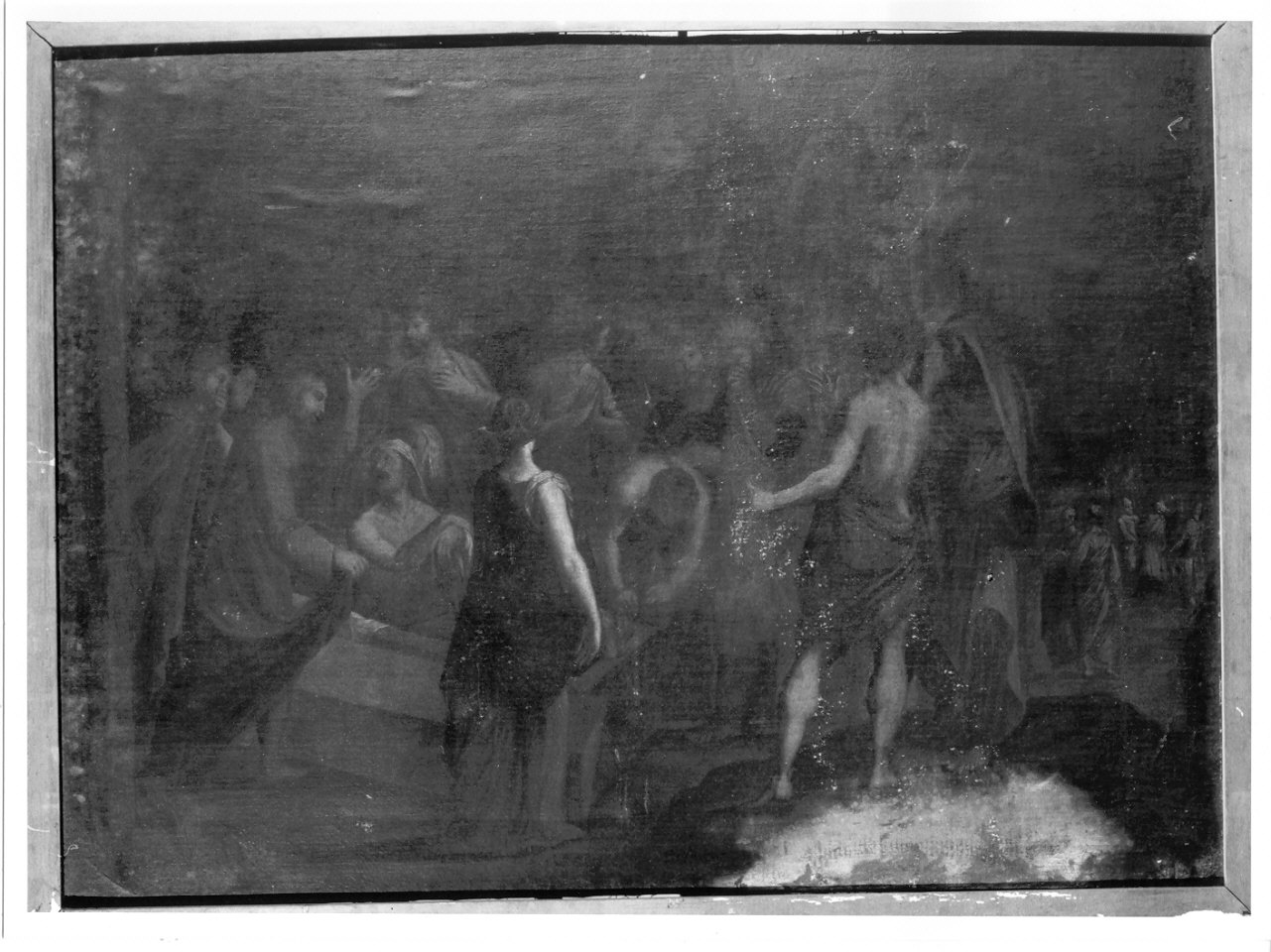 resurrezione di Lazzaro (dipinto, opera isolata) - ambito lombardo (seconda metà sec. XVII)
