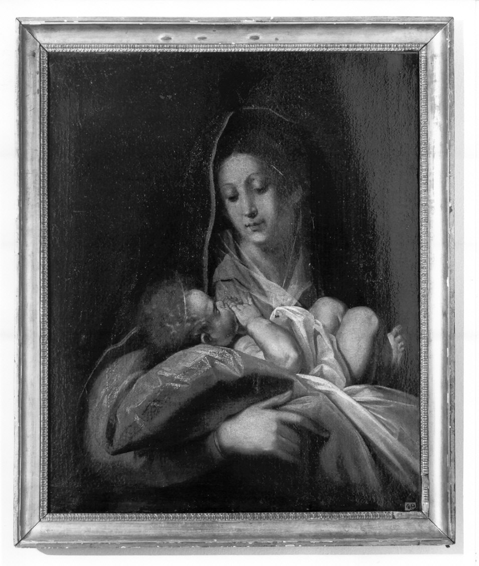 Madonna con Bambino (dipinto, opera isolata) di Magatti Pietro Antonio (bottega) (prima metà sec. XVIII)