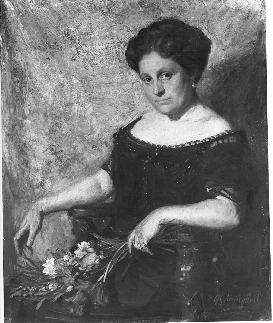 Ritratto di Emma Castiglioni Prandoni (dipinto, opera isolata) di Ghiringhelli Giuseppe (sec. XX)