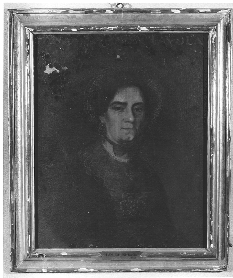 Ritratto di Elena Galli Tavola (dipinto, opera isolata) - ambito lombardo (sec. XIX)