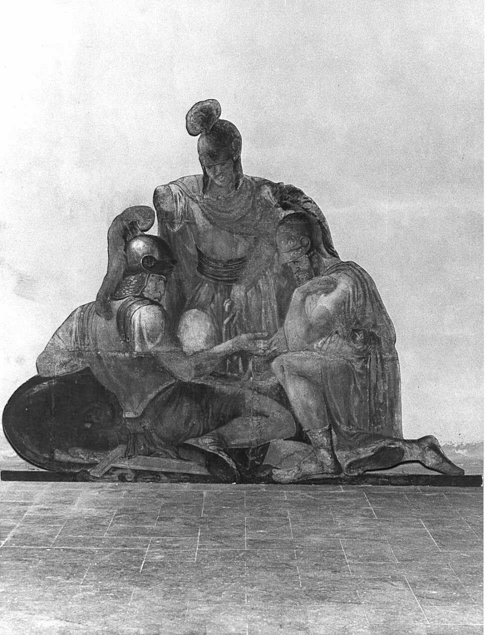 soldati si giocano a dadi le vesti di Cristo (dipinto, opera isolata) di Londonio Francesco (sec. XVIII)