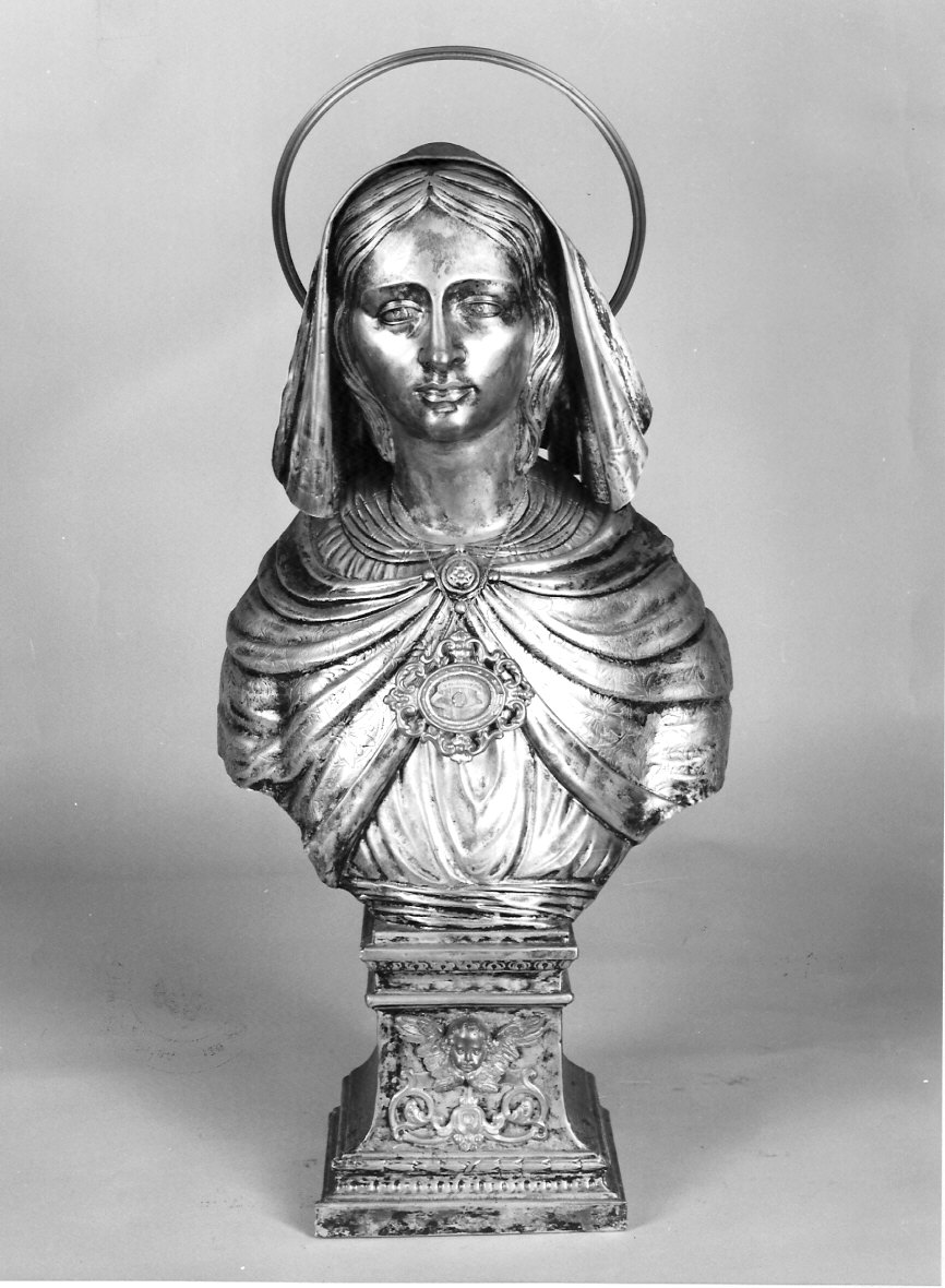 Santa Maria Maddalena (reliquiario - a busto, elemento d'insieme) - bottega lombarda (secc. XVII/ XVIII)