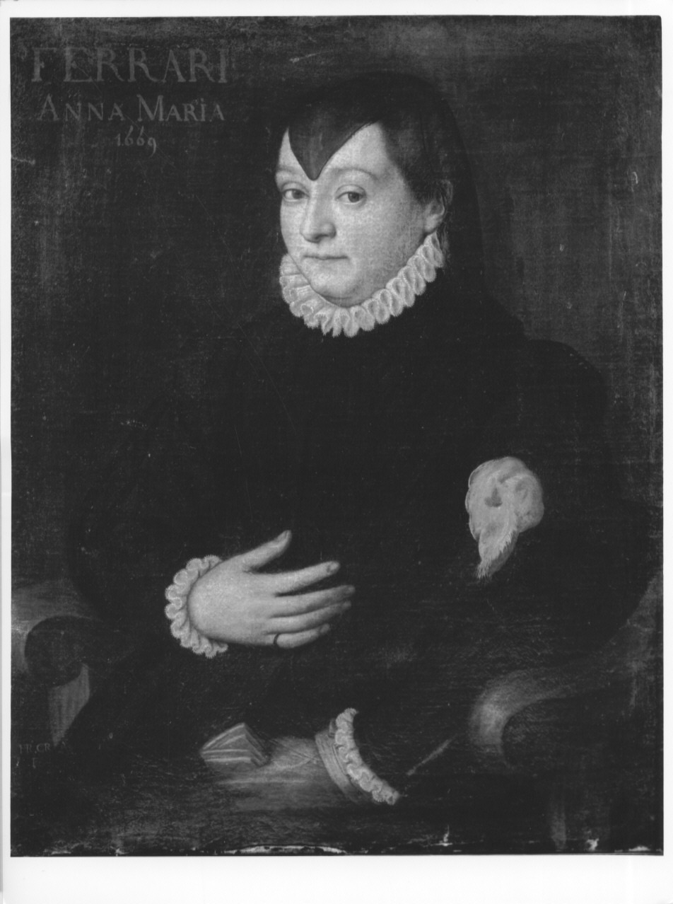 ritratto di Anna Maria Ferrari, ritratto di Anna Maria Ferrari (dipinto) - ambito lombardo (sec. XVII)