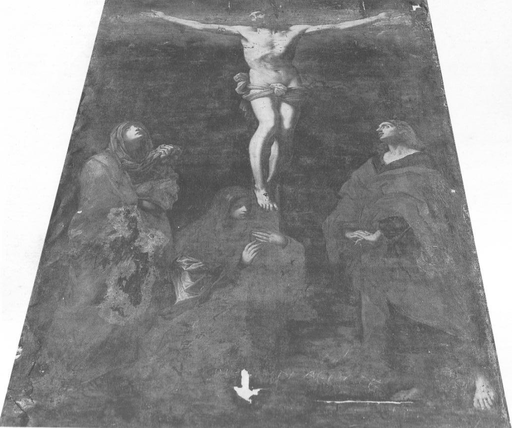 Crocifisso con i dolenti, Crocifissione di Cristo (dipinto, opera isolata) di Reni Guido (maniera) (sec. XVII)