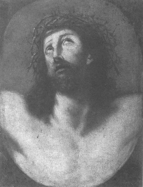Testa di Cristo spirante sulla croce, Testa di Cristo (dipinto, opera isolata) di Reni Guido (maniera) (sec. XVII)