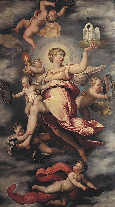 Il Trionfo della Carità, trionfo della Carità (dipinto, opera isolata) di Vasari Giorgio (sec. XVI)