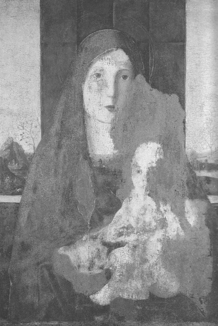 Madonna con il Bambino, Madonna con Bambino (dipinto, opera isolata) di Jacobello di Antonello da Messina (attribuito) (sec. XV)