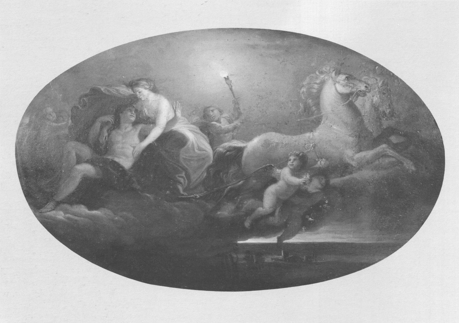 Aurora e Cefalo, Aurore e Cefalo (dipinto, frammento) di Appiani Andrea (sec. XIX)
