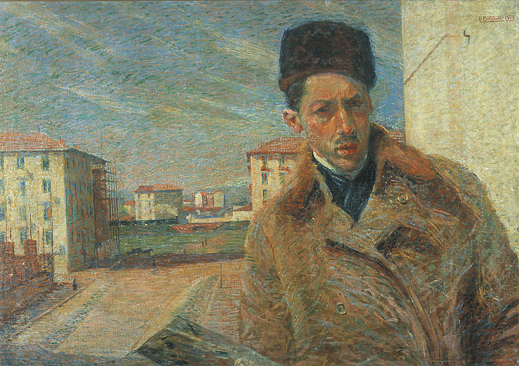 Autoritratto, autoritratto (Umberto Boccioni) (dipinto, opera isolata) di Boccioni Umberto (sec. XX)