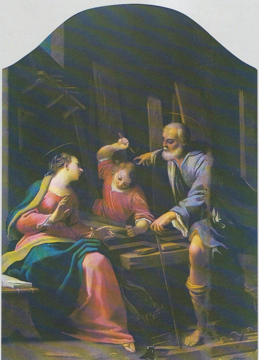La Sacra Famiglia, Sacra Famiglia (dipinto, opera isolata) di Bononi Carlo (sec. XVII)