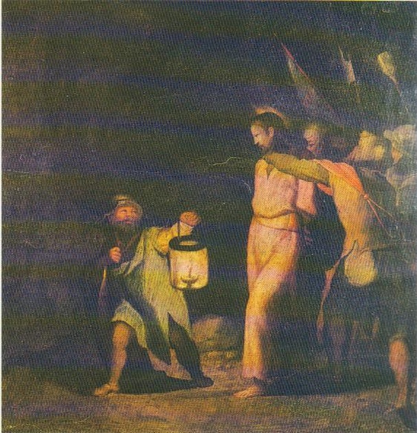Cattura di Cristo, cattura di Cristo (dipinto, opera isolata) di Boscoli Andrea (scuola) (sec. XVII)