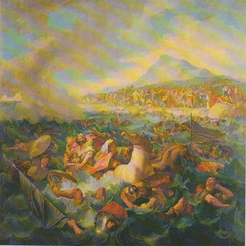 Il passaggio del Mar Rosso, passagio del mar Rosso (dipinto, opera isolata) di Fontebasso Francesco (sec. XVIII)