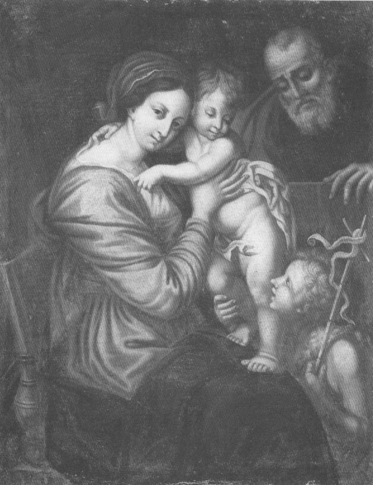 Sacra Famiglia e San Giovannino, Sacra Famiglia con San Giovanni Battista bambino (dipinto, opera isolata) di Mignard Pierre (maniera) (prima metà sec. XVIII)