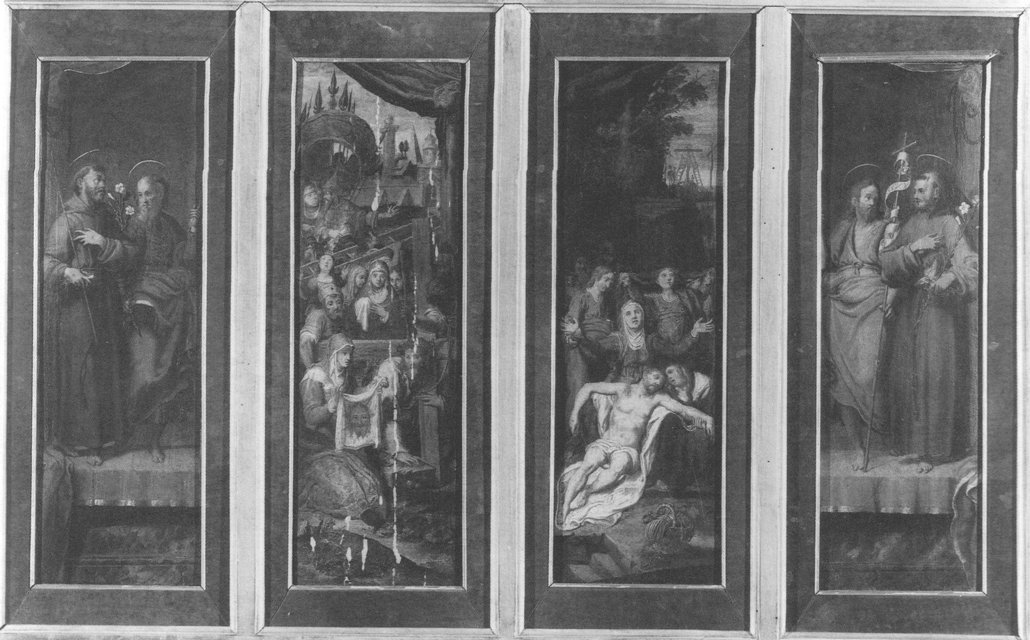 I Santi Francesco e Giuseppe, San Francesco e San Giuseppe (altare, insieme) di Zuccari Federico (attribuito) (sec. XVI)
