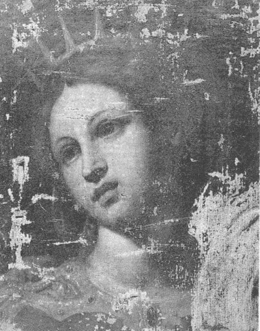 Figura femminile, figura femminile (dipinto, frammento) - ambito italiano (sec. XVII)
