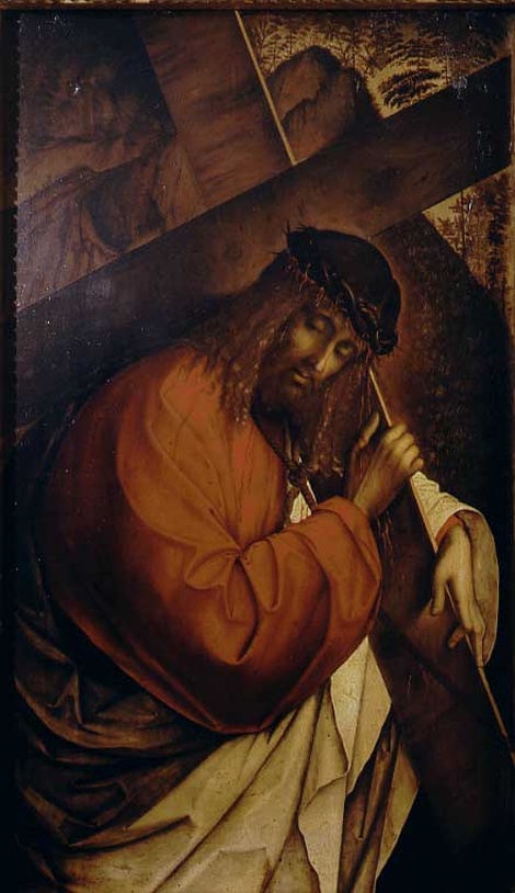Cristo portacroce, Cristo portacroce (dipinto, opera isolata) di Zaganelli Francesco (attribuito) (sec. XVI)
