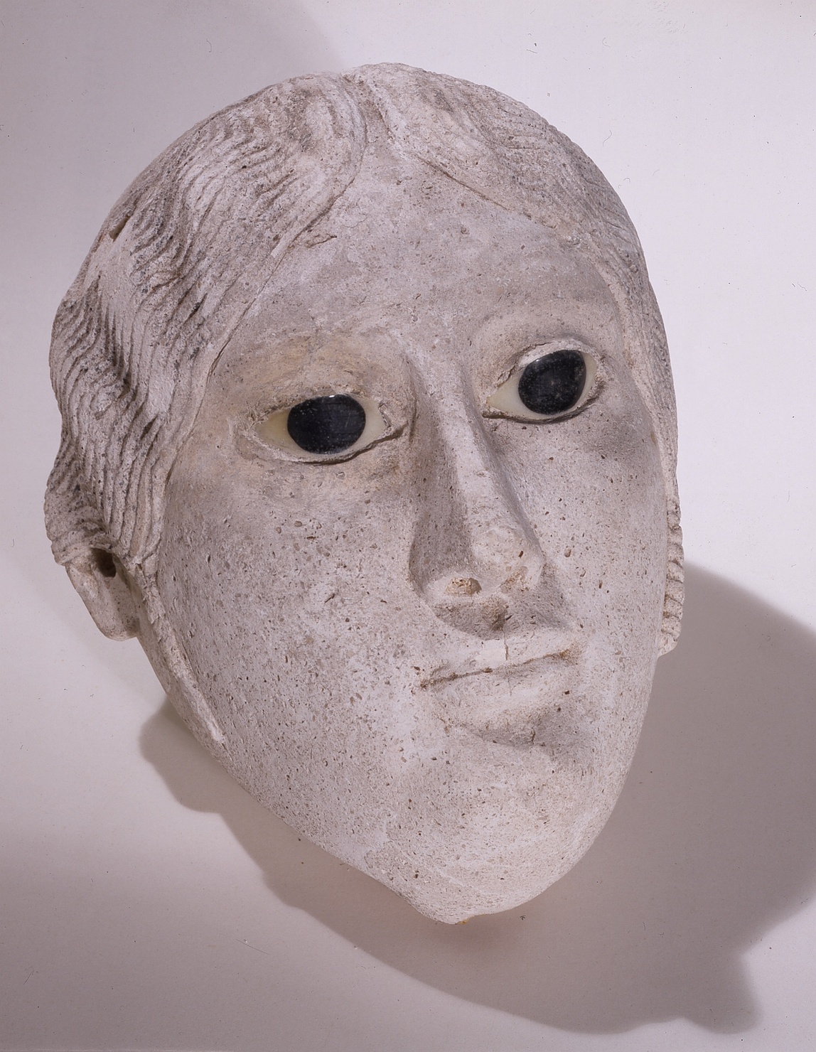 volto femminile (copritesta per mummia, opera isolata) - manifattura dell'Egitto romano (sec. II)