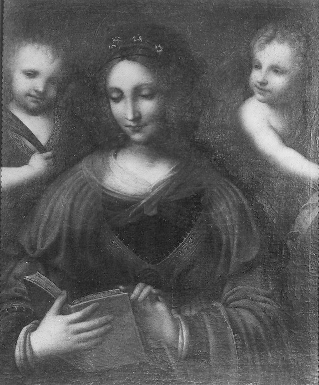 Santa Caterina d'Alessandria fra due angeli, Santa Caterina d'Alessandria (dipinto) - ambito lombardo (sec. XVI)