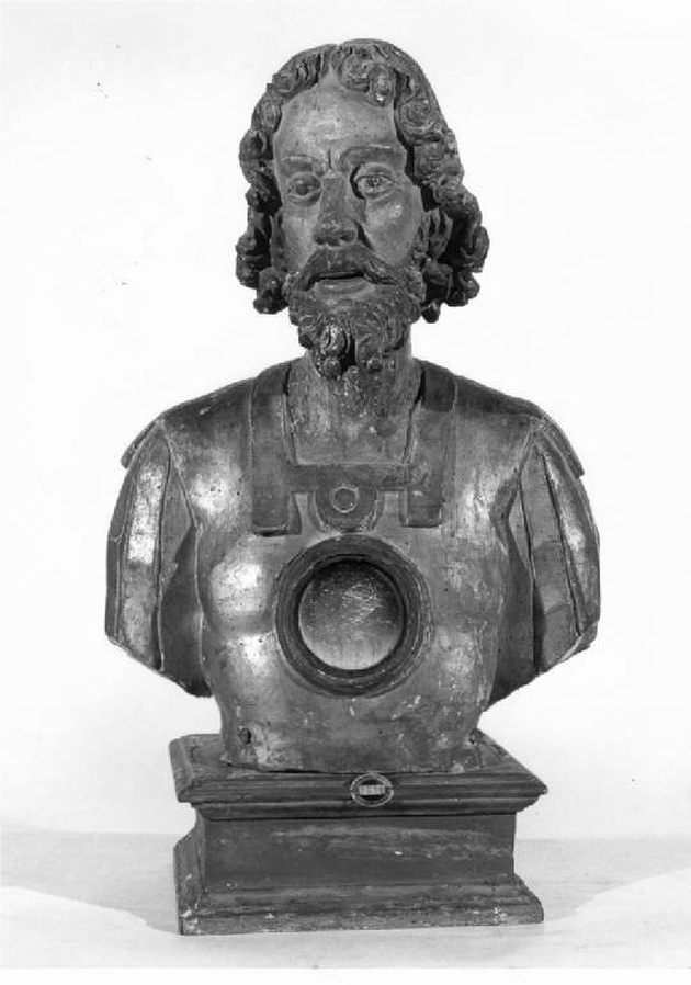 Santo (reliquiario - a busto, opera isolata) - manifattura lombarda (sec. XVII)