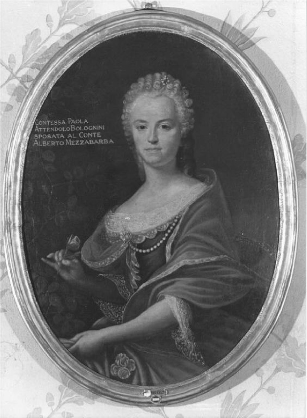 ritratto della contessa paola Attendolo Bolognini (dipinto, opera isolata) di Calzi (sec. XVIII)