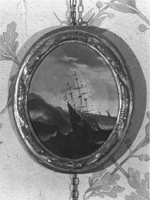 marina con una nave allo scalo (dipinto, opera isolata) - ambito Italia nord-orientale (fine sec. XVIII)